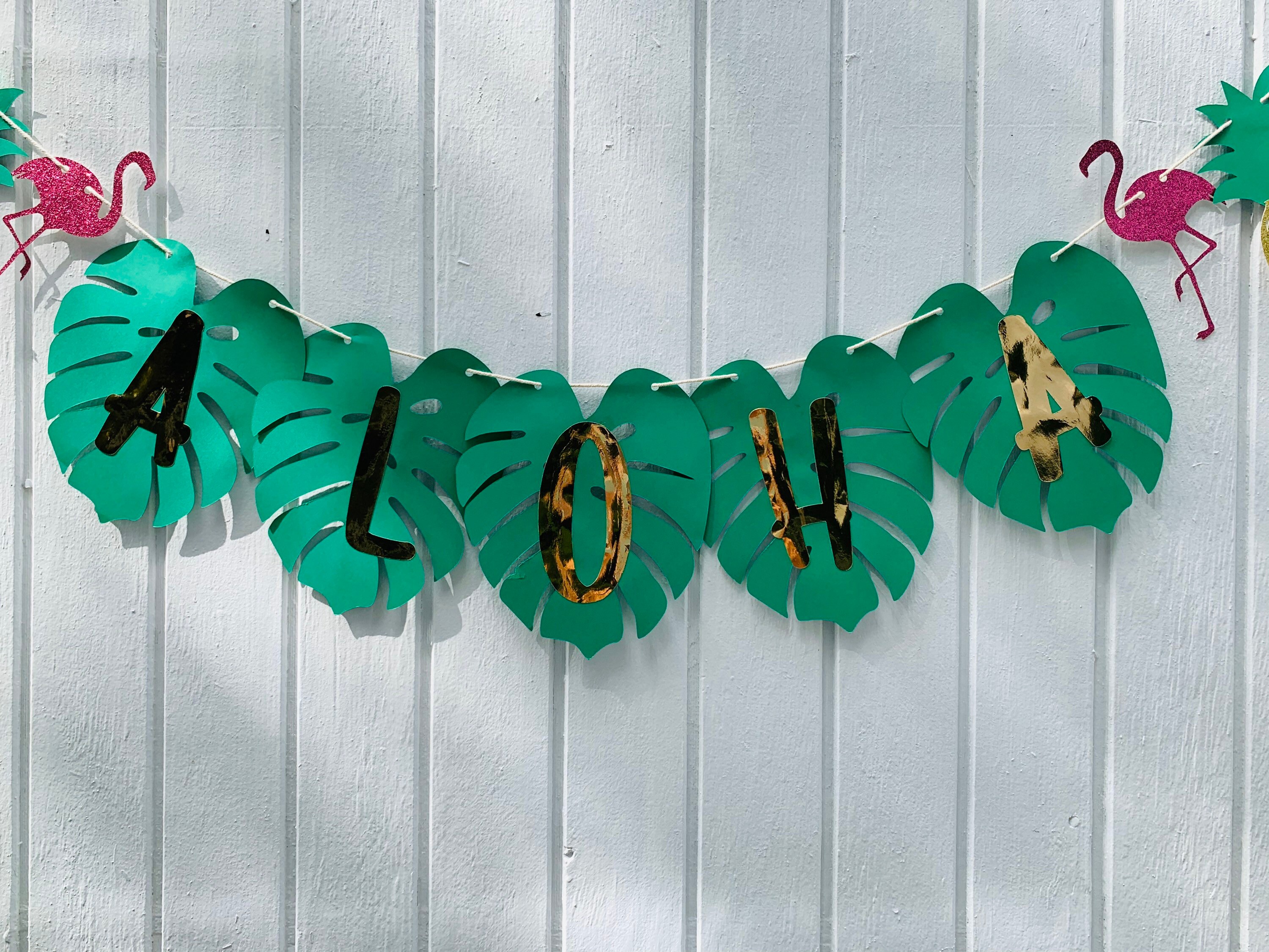Hawaiian Banner Flamingo Banner Tropical Banner Aloha Etsy Hawaiian Banner Flamingo Banner Tropical Banner Aloha Etsy
