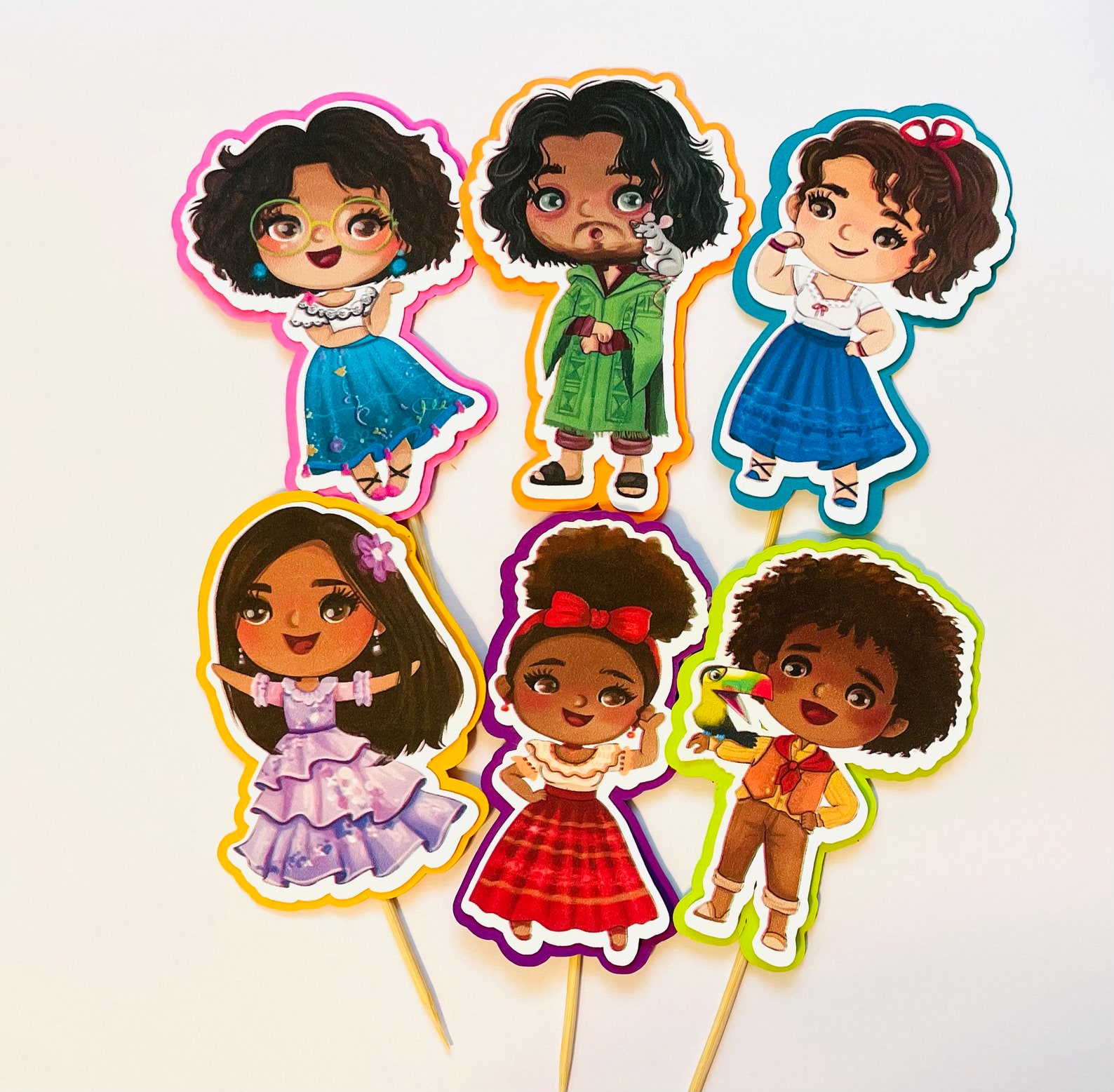 Set of 12 Encanto Cupcake Toppers Encanto Birthday Party Etsy