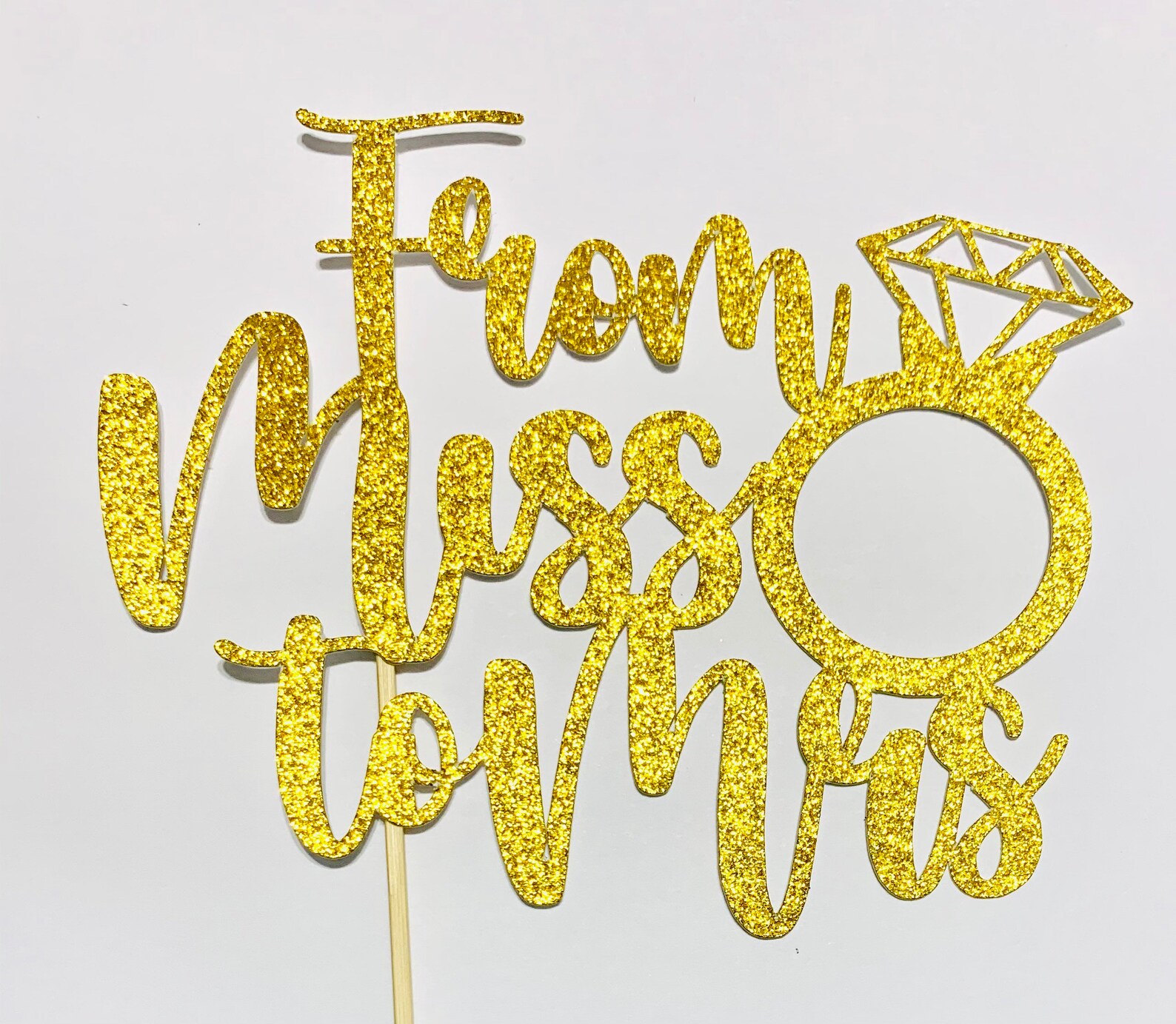 Bachelorette Cake Topper Bridal Shower Cake Topper Miss to Etsy 日本