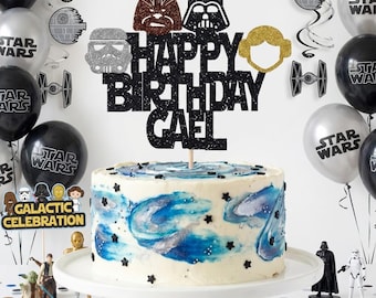 Star Wars Cake Topper, Star Wars  Birthday Party, Star Wars Inspired Cake Topper