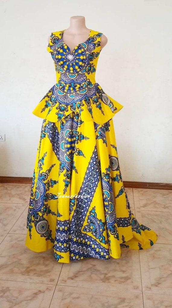 dashiki ball gown