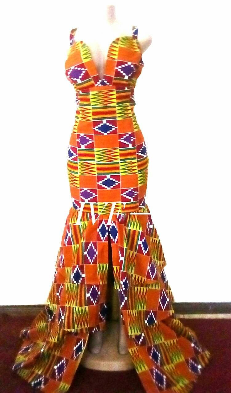 African Prom Dress African Clothing for Women Ankara Gown African Gown African Maxi Dress Etsy