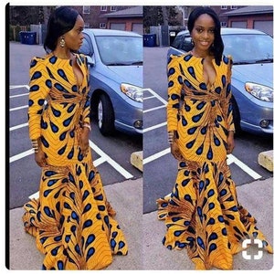 African Clothing for Women, African Gown, Ankara Gown, African Dress ...