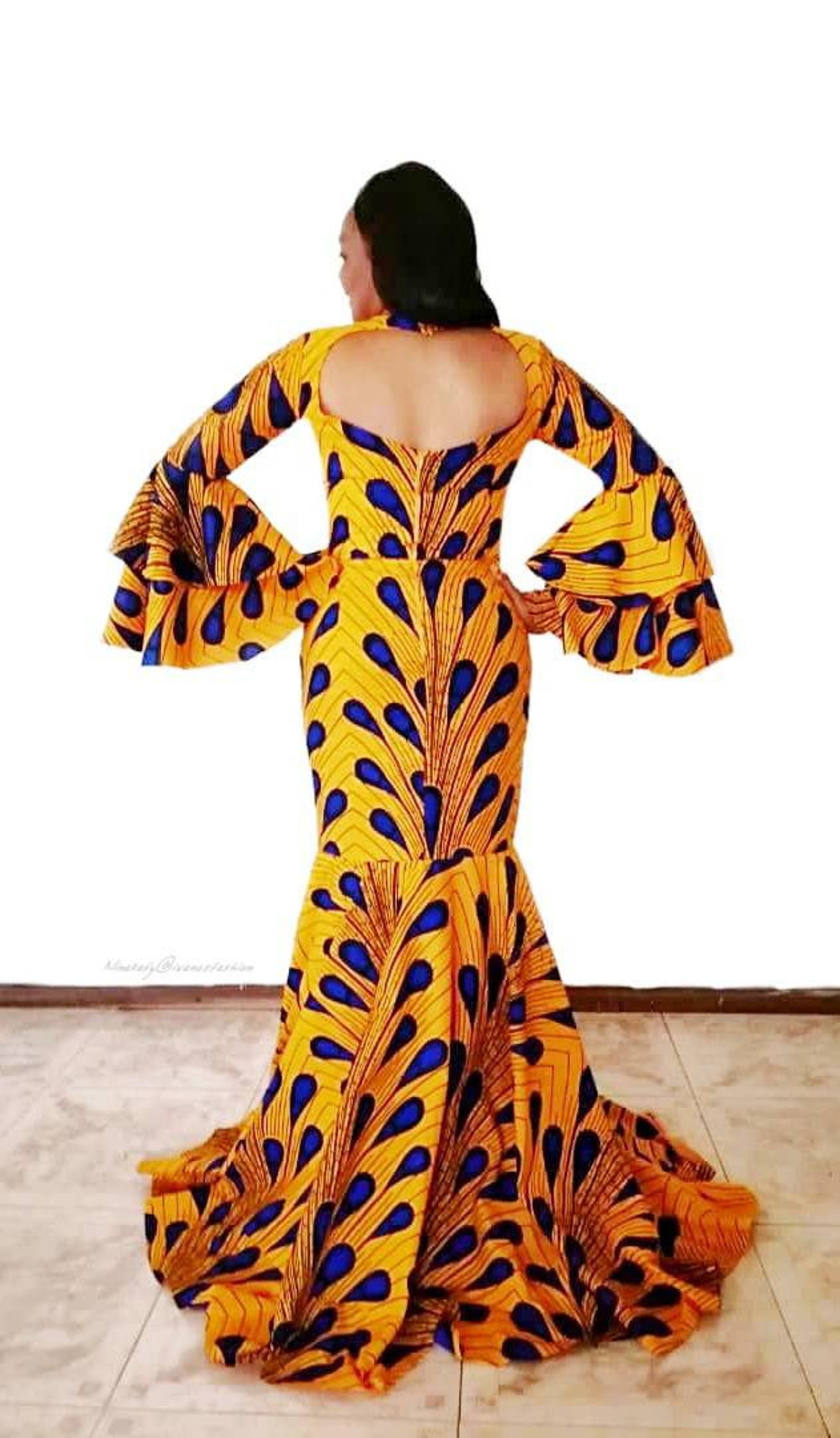 African Prom Dress African Maxi Dress African Print Dress Etsy