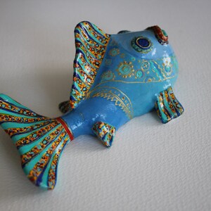 Decor Fish Statues, Decorative Fish Painted by Hand, Fish Hanging, Hand ...