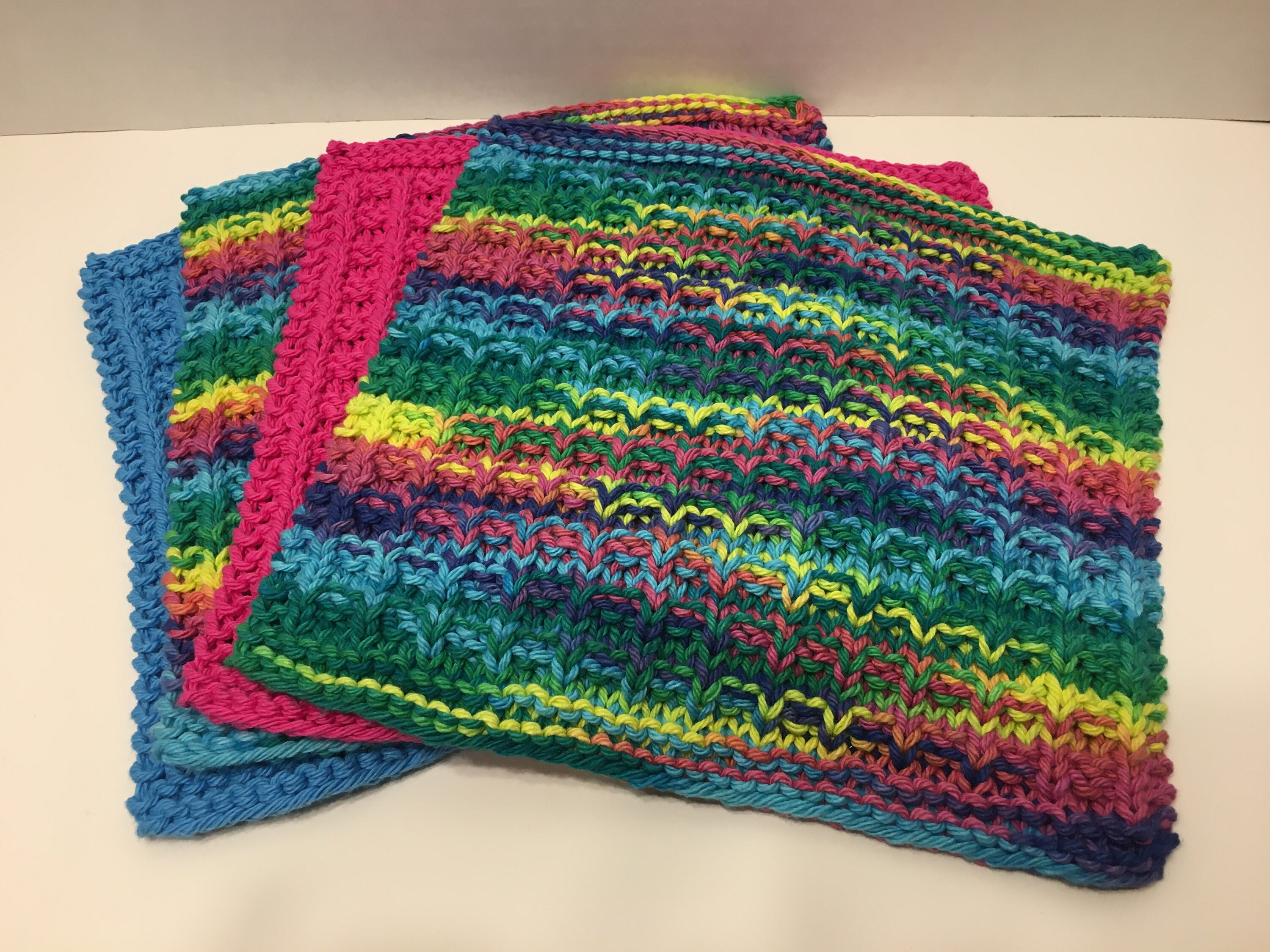 Handmade Dishcloths 100 Cotton Set of 4 20/00901 Etsy