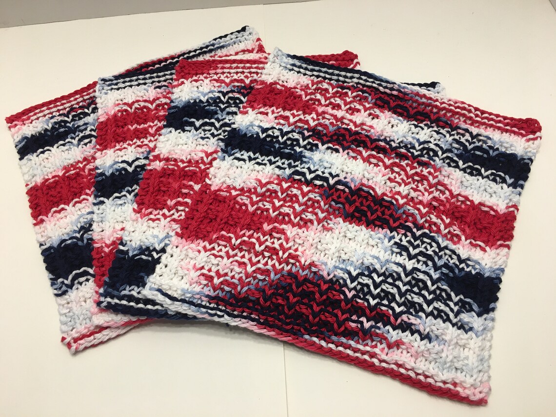Handmade Dishcloths 100 Cotton Set of 4 20/03101 Etsy