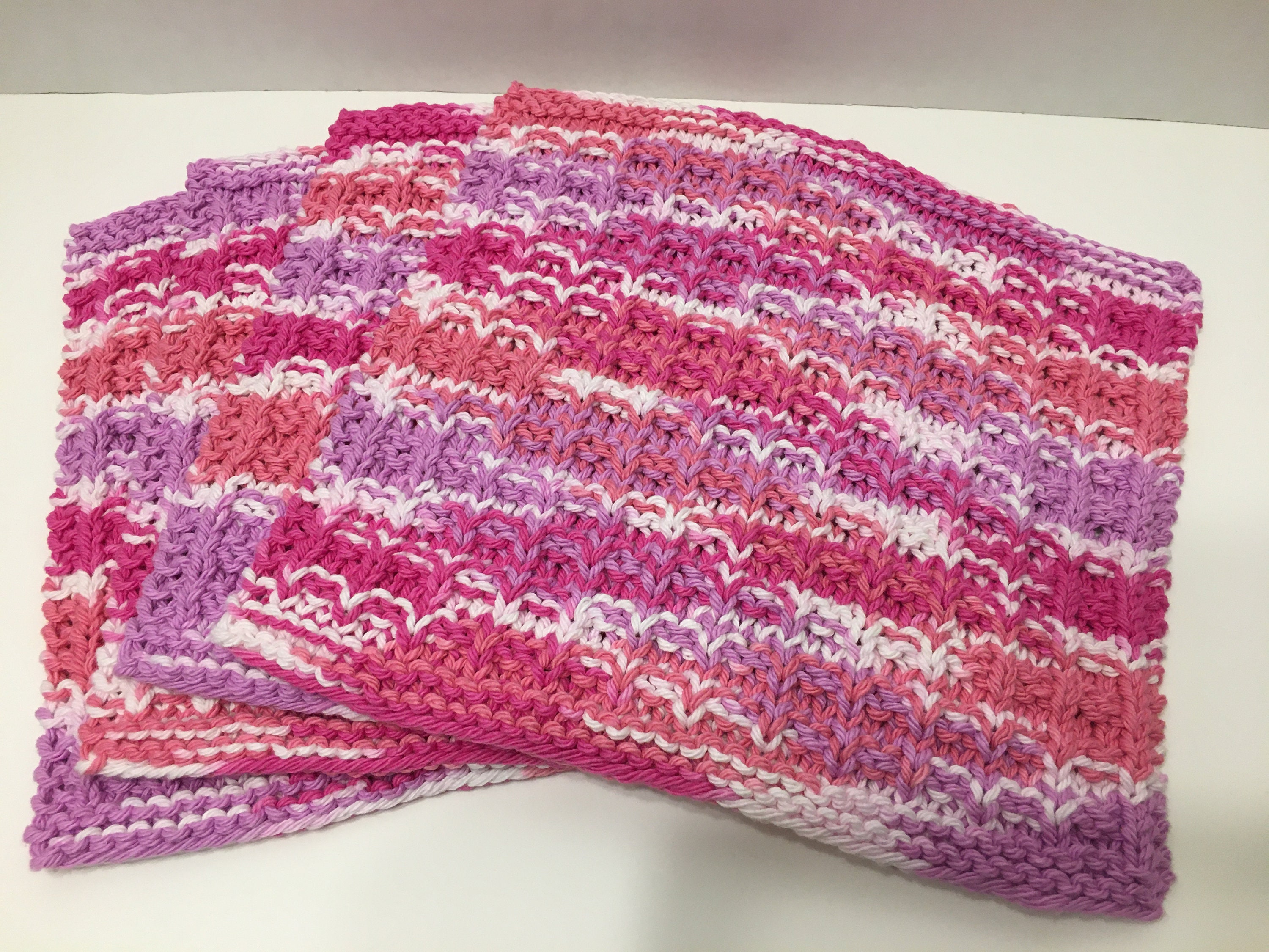 Handmade Dishcloths 100 Cotton Set of 4 20/00501 Etsy