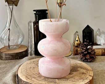 Vase en Mangano Calcite Naturelle du Pakistan - 1,312kg