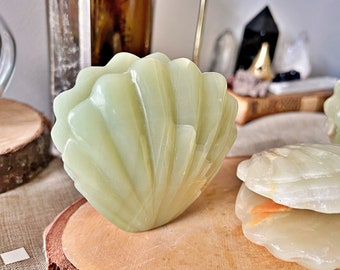 Coquillages en Calcite Bandeaux Naturelle - Taillé Main