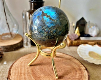 Sphères Massives de Labradorite Naturelle du Brési - Lithothérapie - Feng Shui