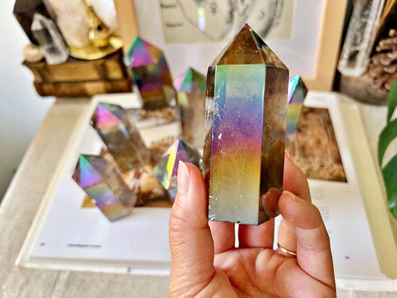 Pointes de Quartz Fumé Aura - Exclusivité