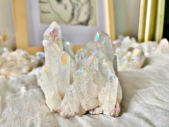 Brazilian Rock Crystal Cluster - Platinum Reinforcement