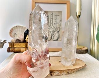 Pointes Naturelles de Cristal de Roche - Qualité Extra