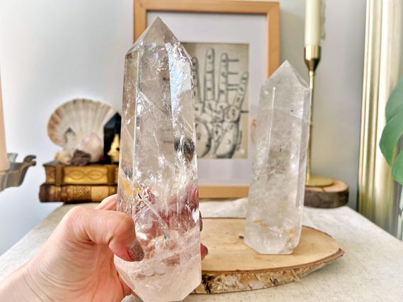 Pointes Naturelles de Cristal de Roche - Qualité Extra
