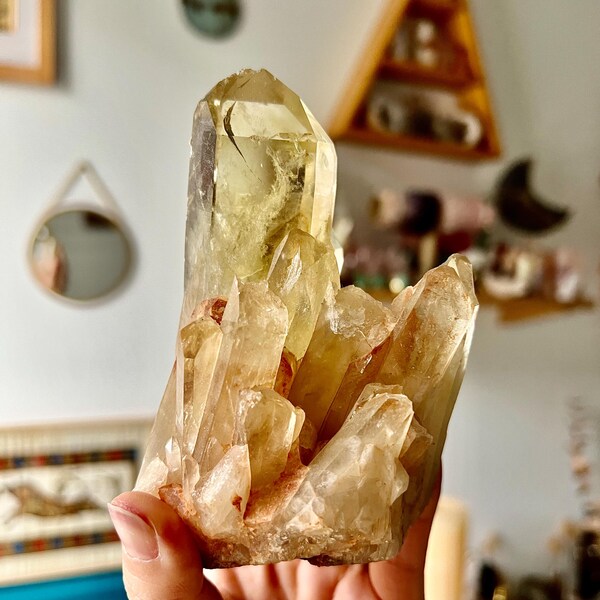 Amas de Citrine Naturelle Brute - Brésil