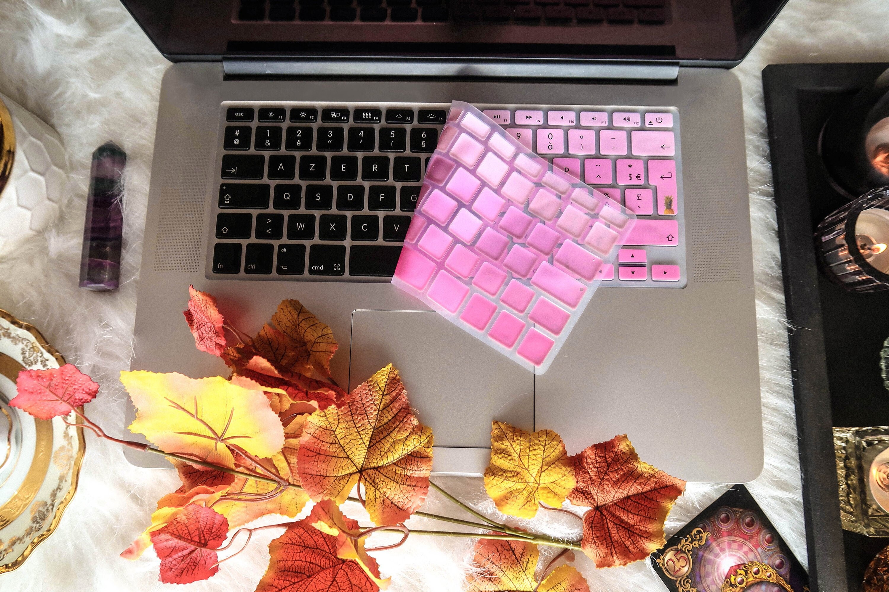 Juste de clavier en silicone AZERTY français US, film protecteur pour Apple  MacPlePro Air avec Retina