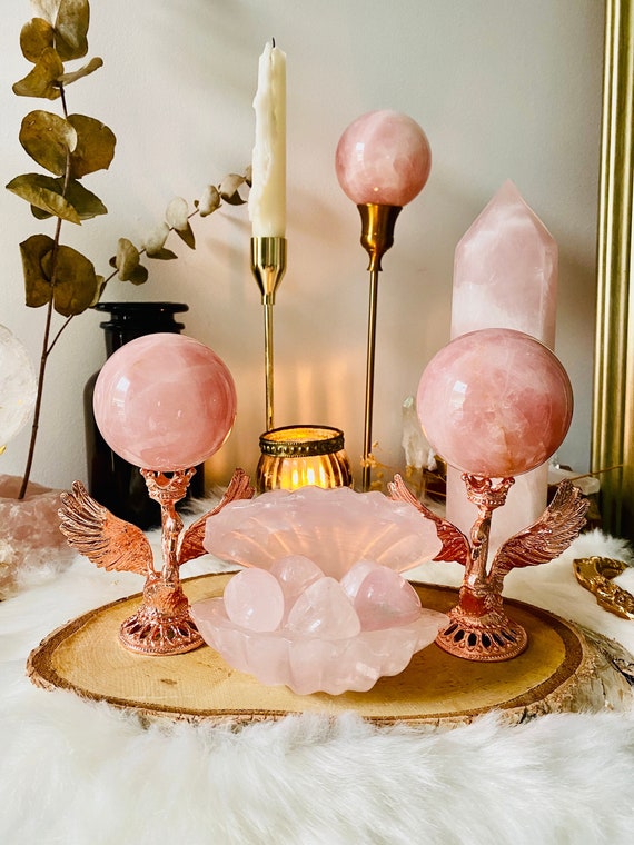 Coquillage en Quartz Rose Naturel du Brésil