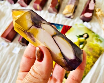 Pointes de Jaspe Mokaite Naturel
