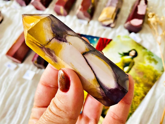 Pointes de Jaspe Mokaite Naturel
