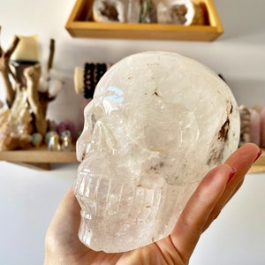 Crâne en Cristal de Roche du Népal