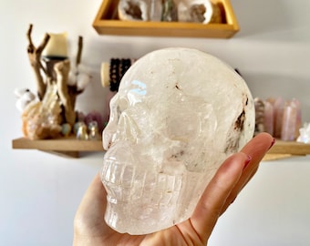 Crâne en Cristal de Roche du Népal