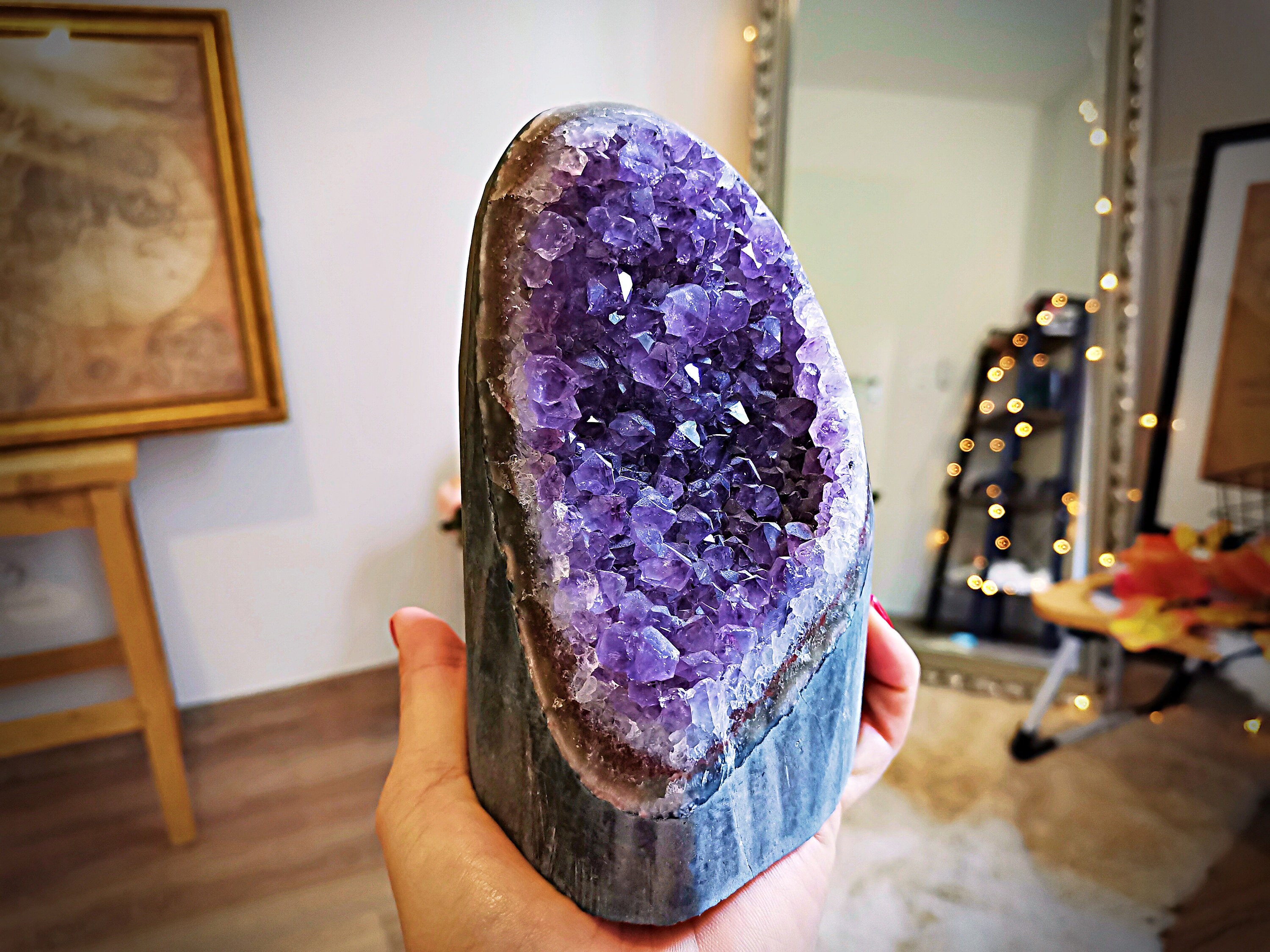 Géode d'améthyste Du Brésil