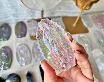 Vierges Marie en Quartz Rose Aura - Notre Dame de Guadalupe