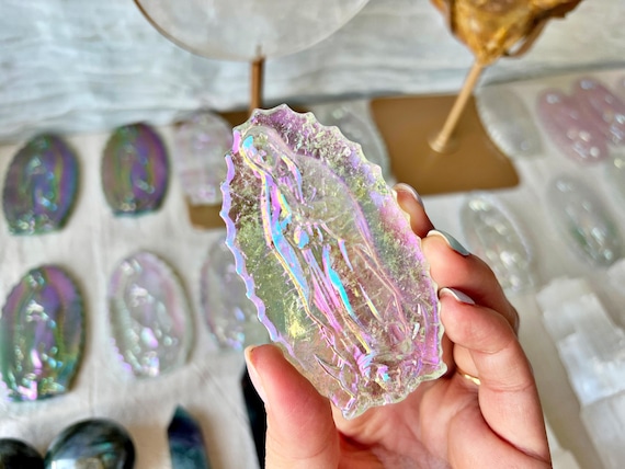 Vierges Marie en Quartz Rose Aura - Notre Dame de Guadalupe