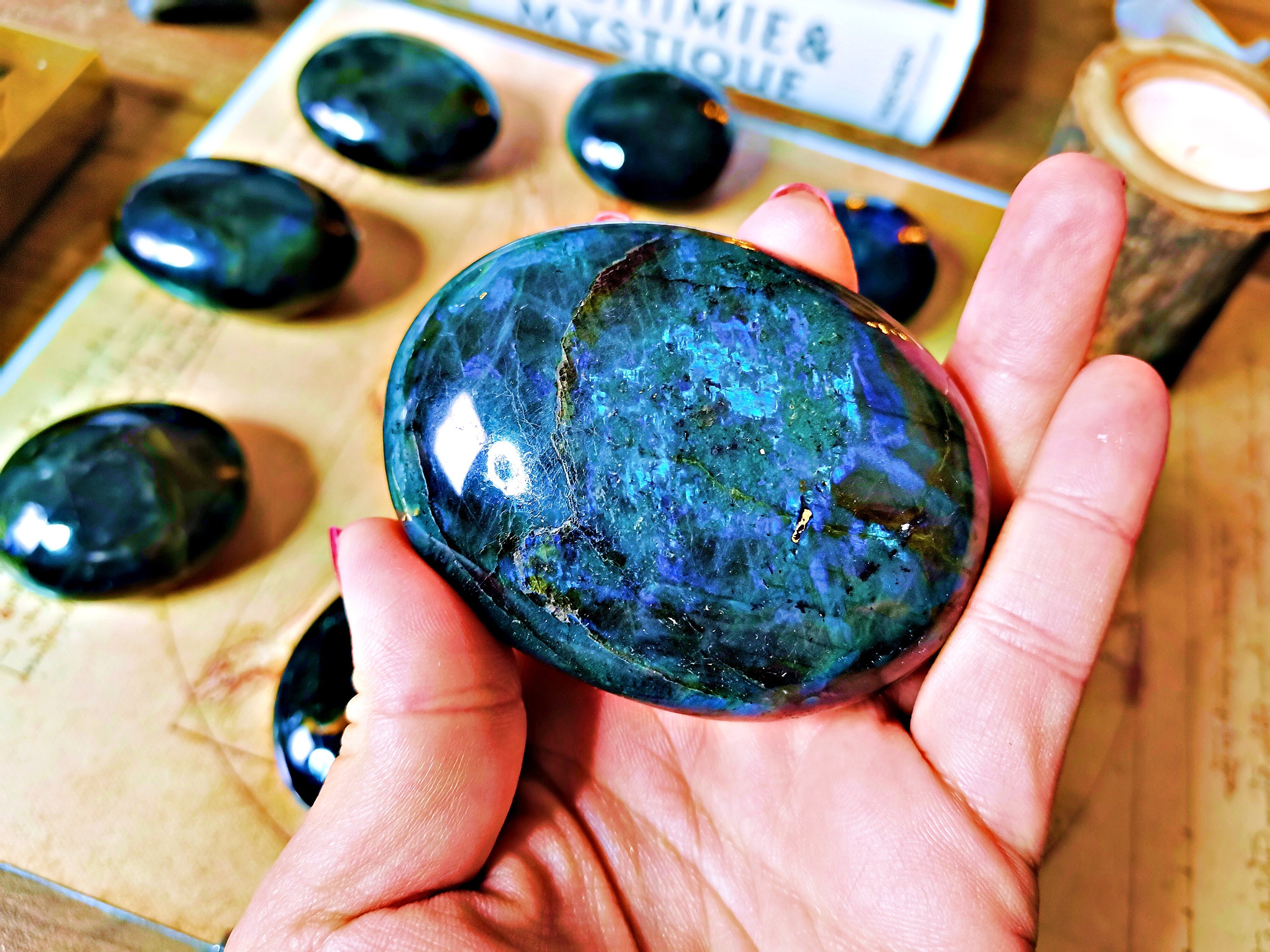 Labradorite Du Brésil - Pierre de Paume