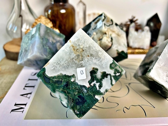 Cubes en Agate Mousse Naturelle