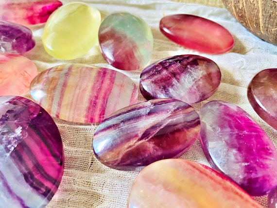 Fluorite Bonbon Naturelle -  Colorful, Natural Fluorite Gemstone