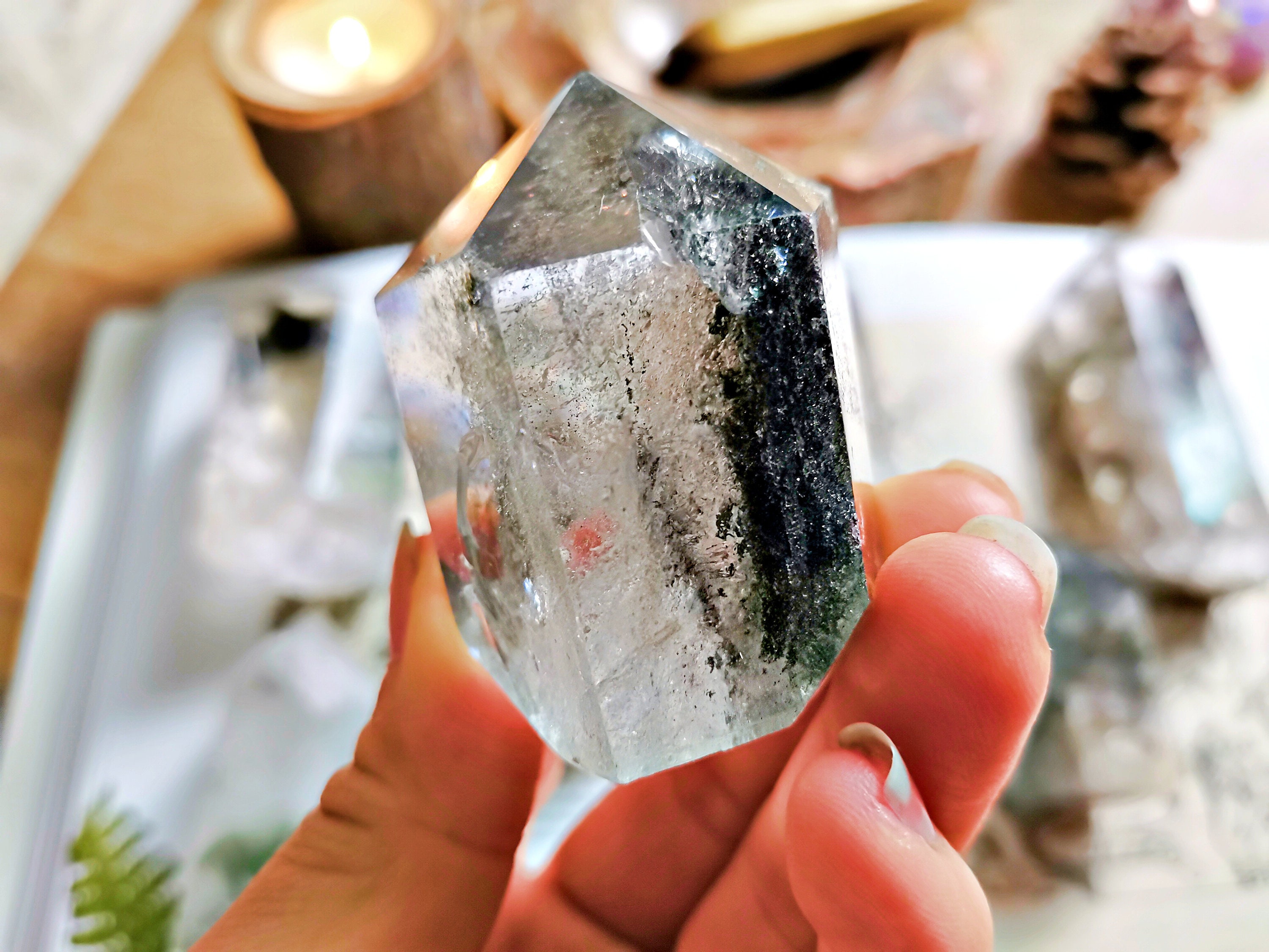 Cristal de Quartz Fantôme Du Brésil Excellent