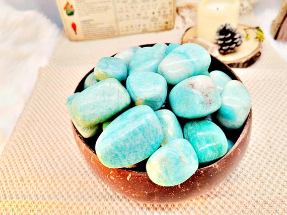 Pierre Roulée d'Amazonite Naturelle