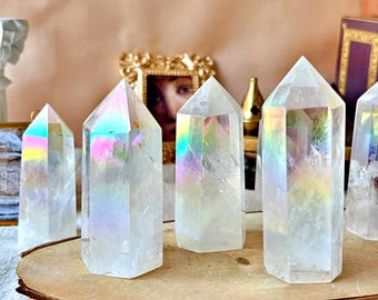 Pointe de Cristal d'Aura Opale