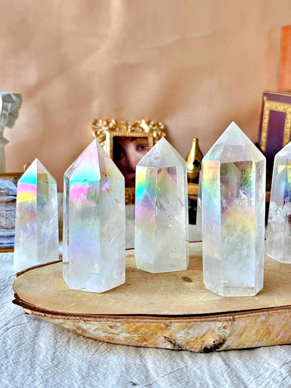 Pointe de Cristal d'Aura Opale