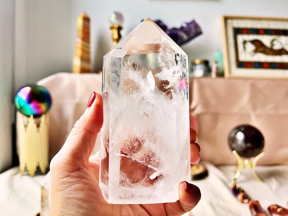 Lot de 3 Pointes de Cristal de Roche (Haute Qualité)