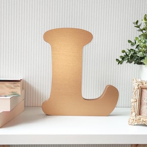 Letras de bolhas personalizadas autônomas, letras iniciais curvas decorativas para prateleira ou mesa, presente de formatura para dormitório universitário