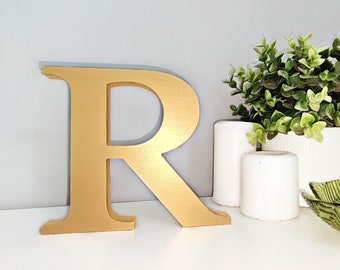 freestanding letters for shelf preppy room decor, custom wood letters apartment decor, painted letters desk decor, large wooden letters