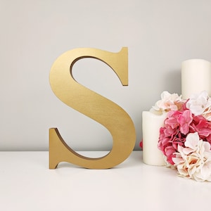 custom freestanding letters for wedding table centerpiece, wood letters sweetheart table decor, stand alone 3d block letters bookshelf decor