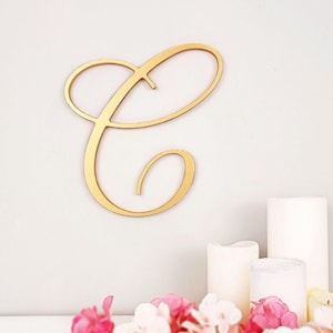 letras cursivas de madeira para decoração de parede acima da cama, presente de aniversário exclusivo com letras de nome para amigos, presente de inauguração de casa personalizado para novos proprietários