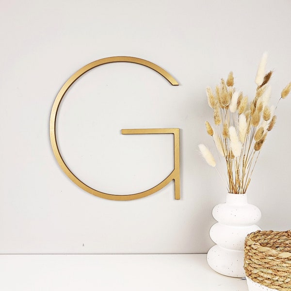 large wooden letters for wall decor, modern gold wood letters bedroom wall decor over the bed, wedding wooden monogram personalized gift