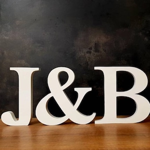 Juego de letras iniciales independientes, decoración de mesa de boda, centro de mesa de despedida de soltera, soporte decorativo de madera con alfabeto 3D personalizado, monograma