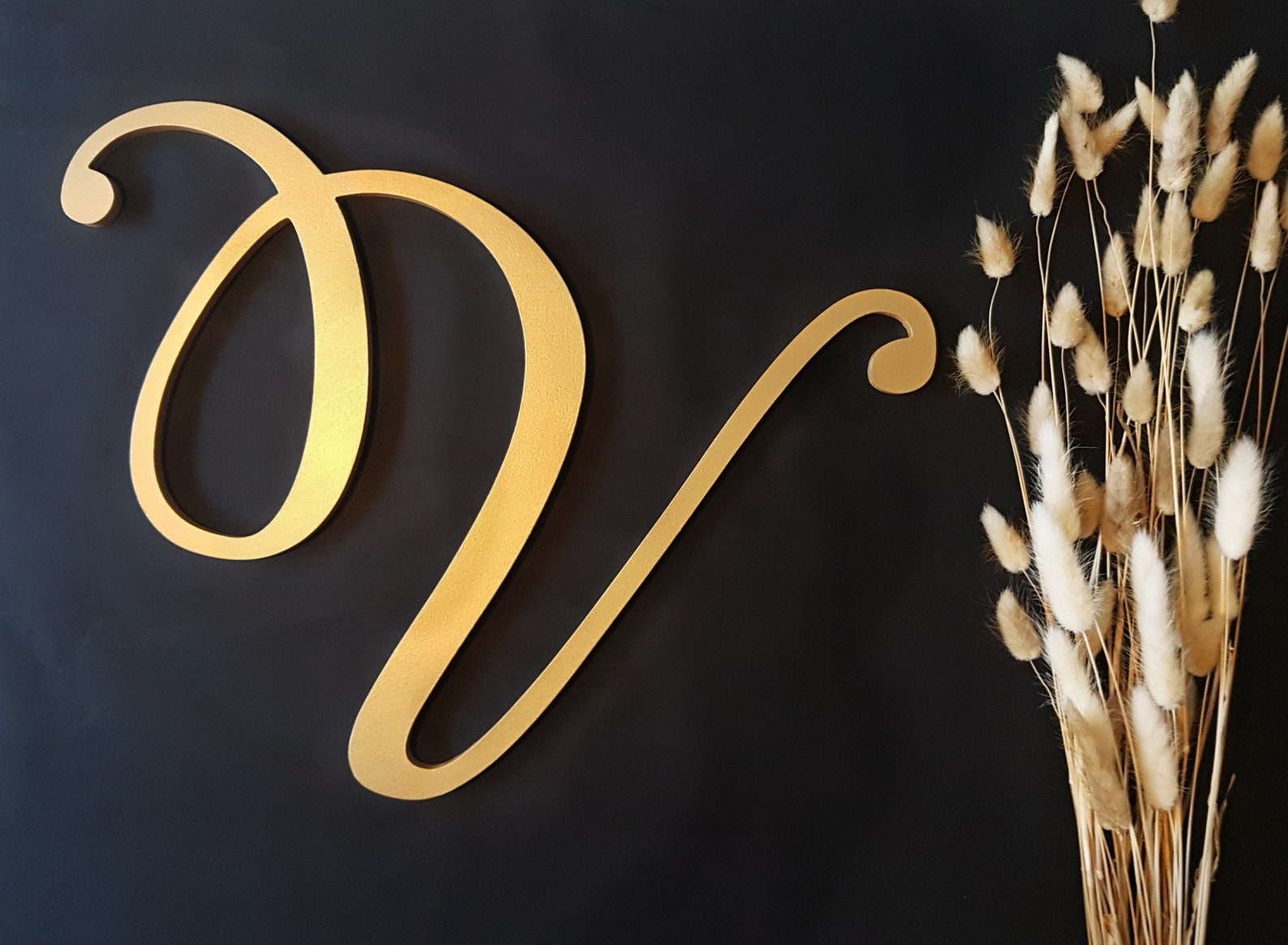 Gold Decorative Wall Letters for Wall Large Wooden Baby Etsy