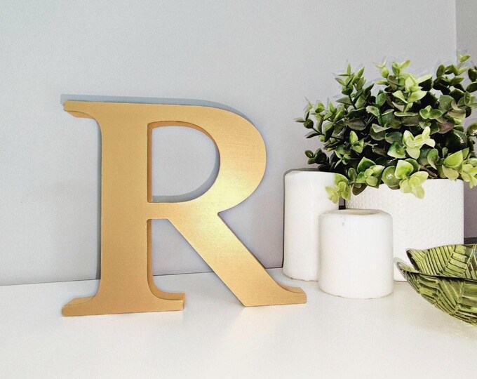 Wood Letter Initial Cutout W/ Tooled Carved Inset Design - Etsy