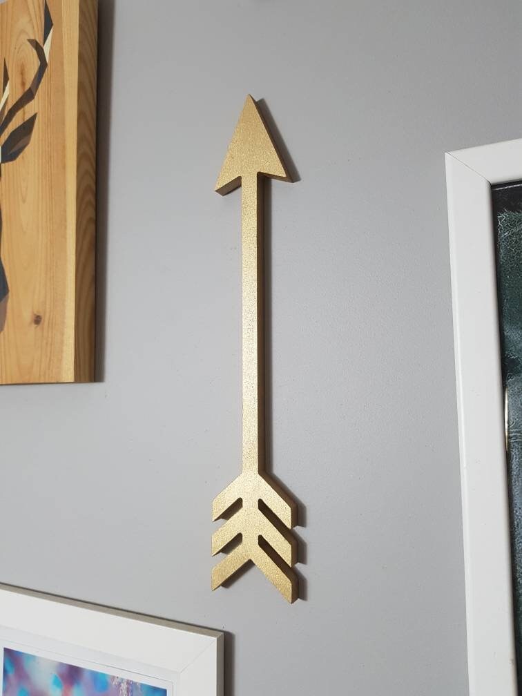 2 Large Wooden Arrows for Wall Wooden Arrow Wall Decor Wall Etsy