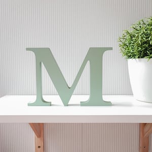 Letras de madera personalizadas: iniciales independientes pintadas a medida