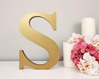 Custom Freestanding Wooden Letter, Wedding Table Decor