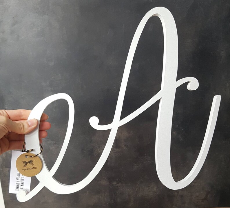 grande lettre en bois mariage