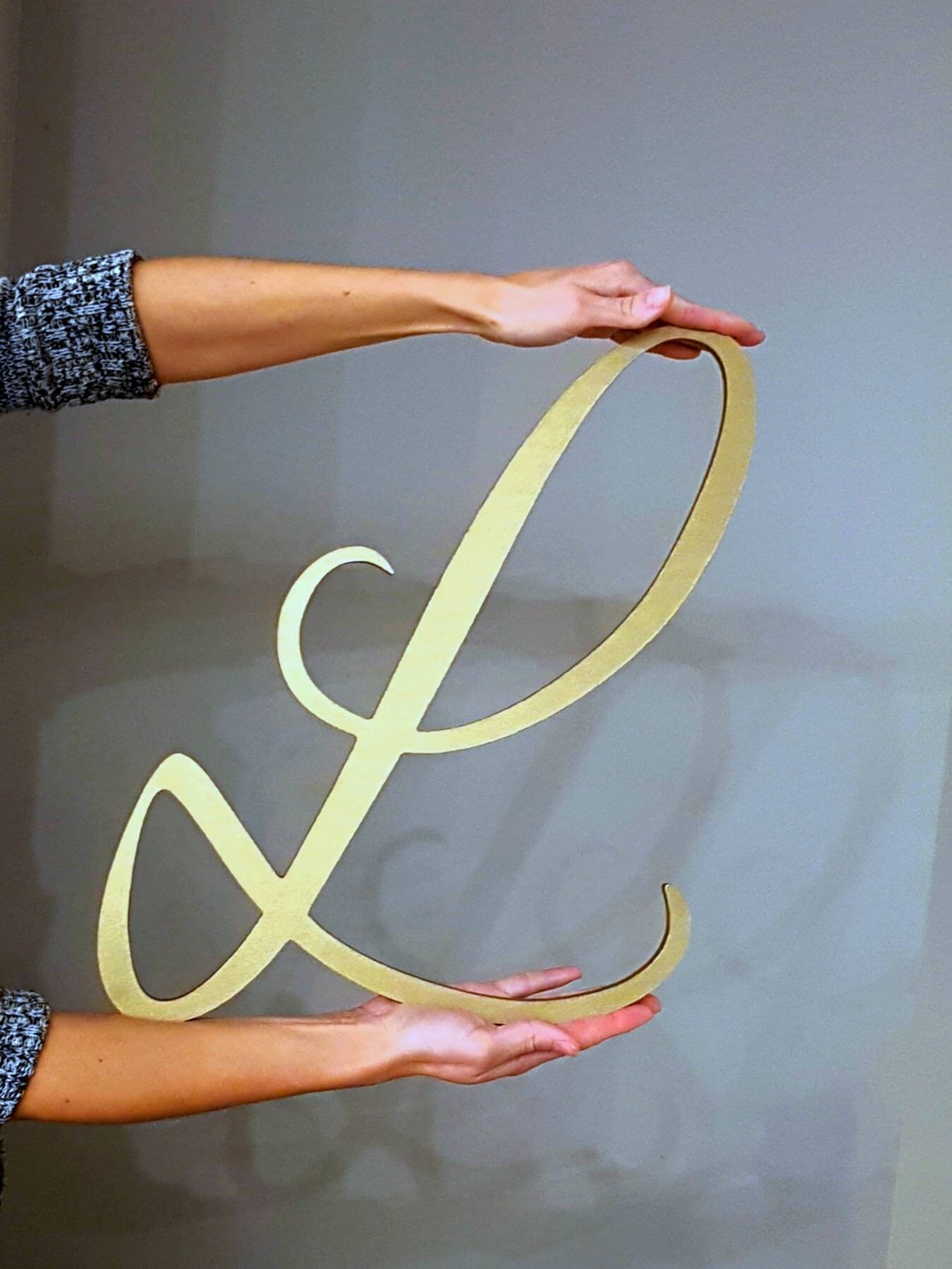 Gold Decorative Wall Letters for Wall Large Wooden Baby Etsy